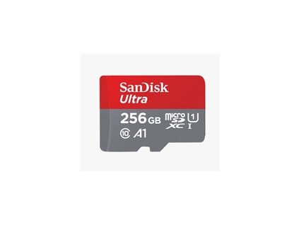 SanDisk MicroSDXC karta 256GB Ultra (100MB/s, Class 10, Android) + adaptér