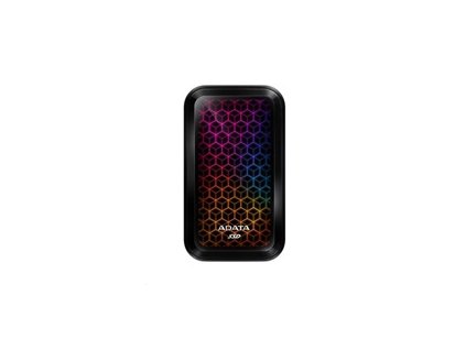 ADATA External SSD 512GB SE770G USB 3.0 černá/žlutá LED RGB