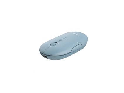 TRUST myš PUCK, bezdrátová, USB, modrá, bluetooth