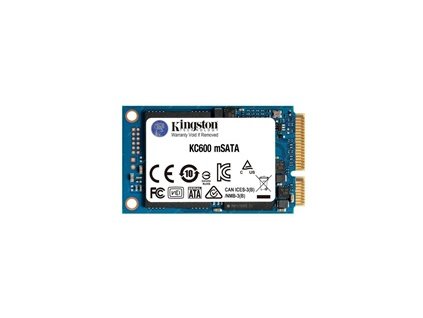 Kingston SSD 1TB (1024GB) KC600 SATA3 mSATA (R:550, W:500MB/s)