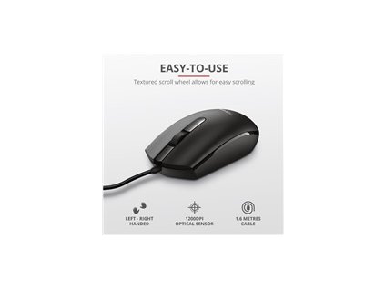 TRUST Myš Optical BASI WIRED, USB