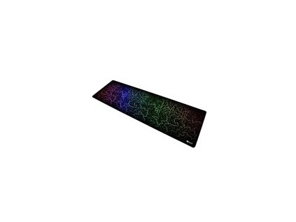 C-TECH Herní podložka pod myš ANTHEA ARC XL, barevná, pro gaming, 900x270x4mm, obšité okraje