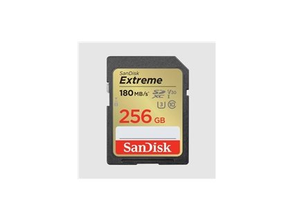 SanDisk SDXC karta 256GB Extreme (190 MB/s Class 10, UHS-I U3 V30)