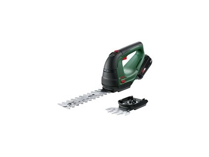 BOSCH AdvancedShear 18V-10, souprava akumulátorových nůžek na keře a na trávu, 18 V, délka 20 cm, akumulátor