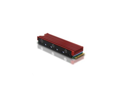 AXAGON CLR-M2, hliníkový pasivní chladič pro jedno i oboustranný M.2 SSD disk, výška 12 mm