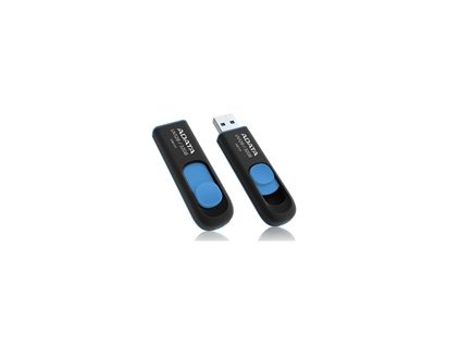 ADATA Flash Disk 32GB UV128, USB 3.1 Dash Drive (R:40/W:25 MB/s) černá/modrá