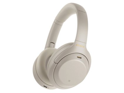 sony wh 1000xm4 bezdratova sluchatka stribrno seda 35563