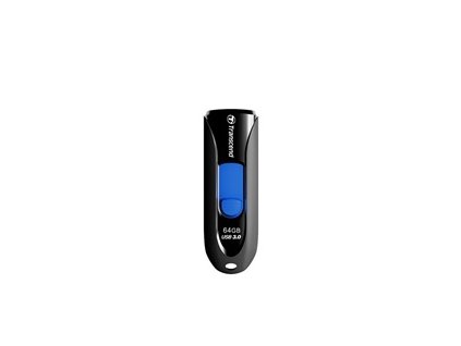 TRANSCEND Flash Disk 64GB JetFlash®790, USB 3.1 (R:90/W:30 MB/s) černá/modrá