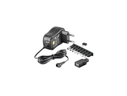 Goobay Univerzální napájecí adaptér 230V/3-12V stejnosměrný 1500mA
