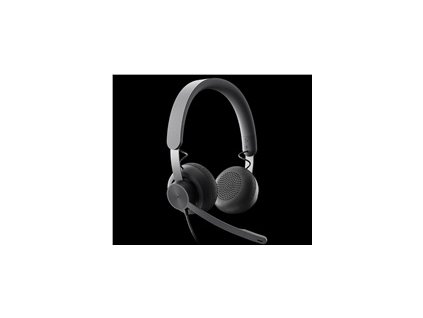 Logitech sluchátka s mikrofonem Zone Wired Teams Headset Graphite - EMEA