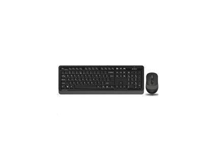 A4tech set klávesnice + myš, FG1010 FSTYLER, bezdrátová, šedá