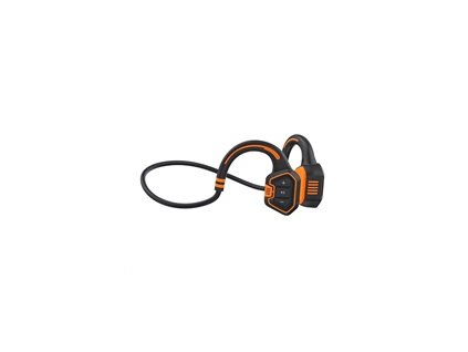 EVOLVEO bezdrátová sluchátka BoneSwim MP3 16GB, na lícní kosti, oranžová