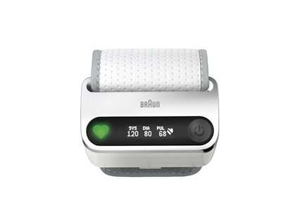 Braun iCheck7 BPW 4500WE tlakoměr, na zápěstí, LCD displej, Bluetooth