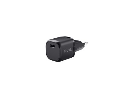 TRUST nabíječka 20W Maxo, USB-C, Nabíječka do zdi, černá