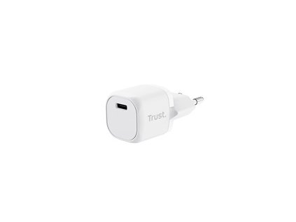 TRUST nabíječka 20W Maxo, USB-C, Nabíječka do zdi, bílá