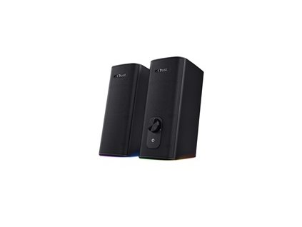 TRUST reproduktory GXT 612 CETIC RGB-Illuminated 2.0 Speaker Set, Bluetooth, černá