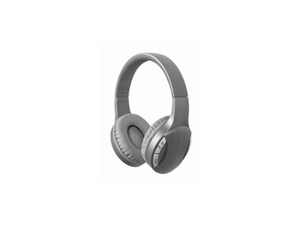 GEMBIRD Sluchátka BTHS-01, mikrofon, Bluetooth, stříbrné