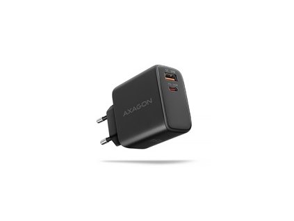 AXAGON ACU-PQ45 GaN nabíječka do sítě 45W, 2x port (USB-A + USB-C), PD3.0/PPS/QC4+/SFC 2.0/AFC/Apple