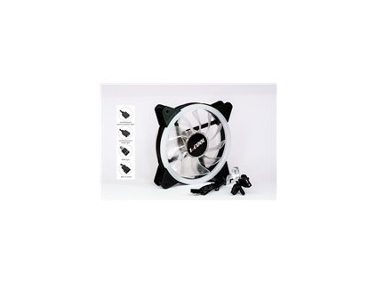 1stCOOL Fan AURA EVO Dual Ring ARGB ventilátor 12cm