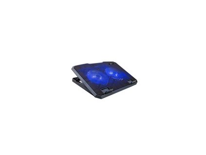 C-TECH chladící podložka pod NTB CLP-140, 15,6", 2x 140mm, 2x USB, modré podsvícení
