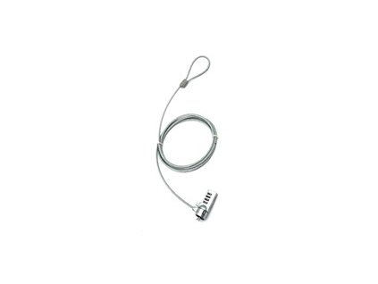 PREMIUMCORD Bezpečnostní zámek na NTB 1,8m Kensington Lock (4 místný kód, ocelové lanko)