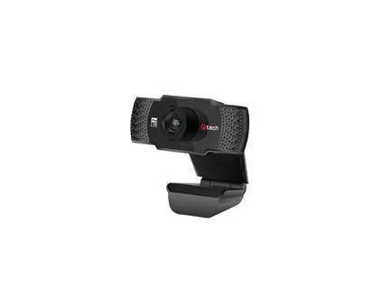 C-TECH webkamera CAM-11FHD, 1080P full HD, mikrofon, černá