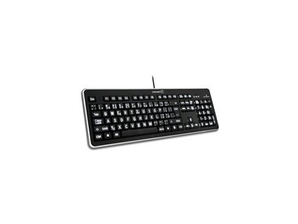 CONNECT IT Klávesnice CI-71 s LED podsvícením a VELKÝM fontem, USB
