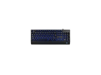 C-TECH Klávesnice KB-104BK, USB, 3 barvy podsvícení, černá, CZ/SK