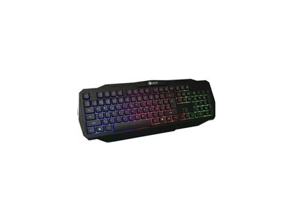 C-TECH klávesnice Arcus (GKB-15), casual gaming, CZ/SK, duhové podsvícení, USB