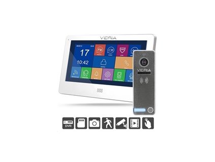 VERIA SET videotelefon 7077B bílý + vstupní stanice 230