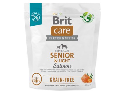 Krmivo Brit Care Dog Grain-free Senior & Light Salmon 1kg