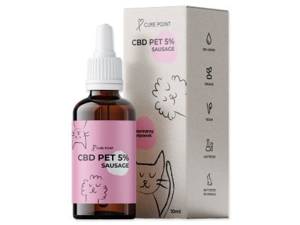 Olej CBD PET 5% klobása 10ml