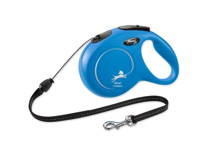Vodítko Flexi Classic New lanko M modré 8m