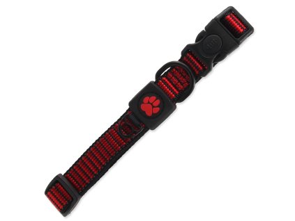 Obojek Active Dog Strong M červený 2x34-49cm