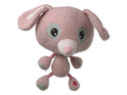 Hračka Dog Fantasy Big head králík plyšový pískací 30cm