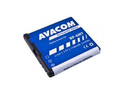 Baterie do mobilu Nokia E51, N81, N81 8GB, N82, Li-Ion 3,6V 1100mAh (náhrada BP-6MT)