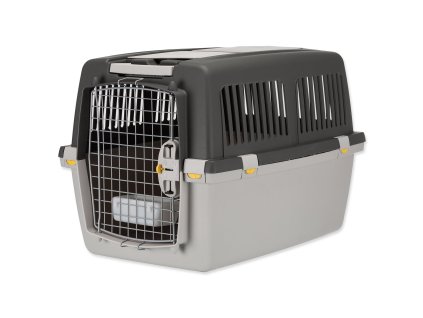 Přepravka Trixie Gulliver 4 šedá S–M: 52 × 51 × 72 cm
