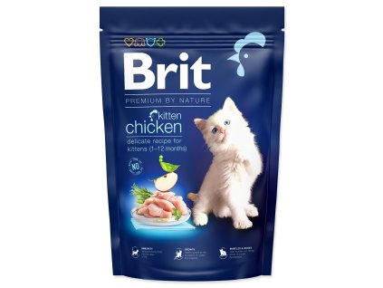 Krmivo Brit Premium by Nature Cat Kitten Chicken 1,5kg