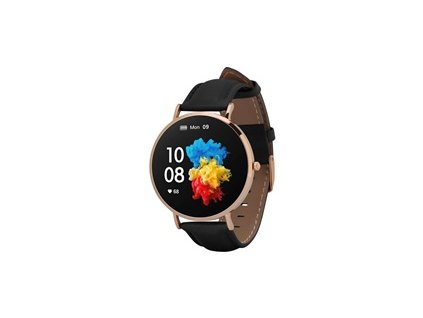 Garett Smartwatch Verona zlatá, černý řemínek