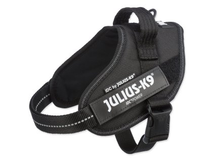 Postroj Trixie Julius-K9® IDC® černý S/Mini: 49–67cm*22mm