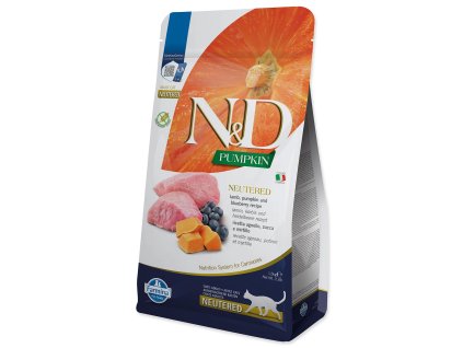 Krmivo N&D Cat Pumpkin Neutered Lamb & Blueberry 1,5kg