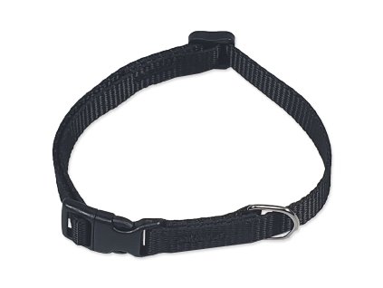 Obojek BAF nylon černý 1x26-35cm