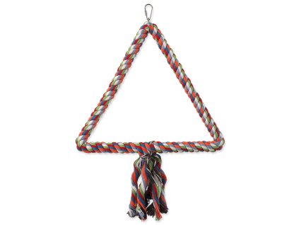 Hračka Bird Jewel houpačka s provazy barevná 40x32cm