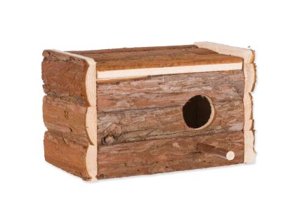 Budka Trixie hnízdo dřevěná s kůrou 21x13x12cm/ø 3,8cm
