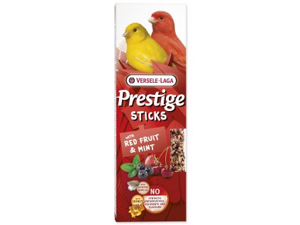Tyčinky Versele-Laga Prestige kanár s červeným ovocem a mátou 60g 2ks