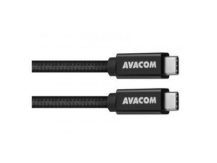 Datový a nabíjecí kabel USB Type-C - USB Type-C, 100cm, 100W E-Mark, černý