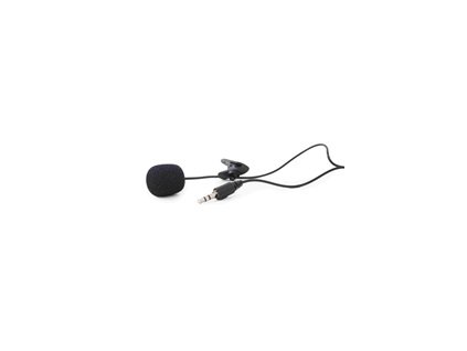 GEMBIRD mikrofon s klipsnou, MIC-C-01, černý