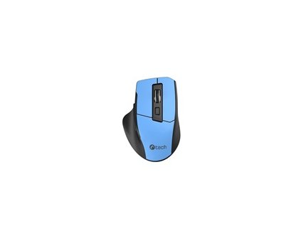 C-TECH myš Ergo WLM-05, bezdrátová, 1600DPI, 6 tlačítek, USB nano receiver, modrá