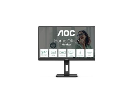 AOC MT IPS LCD WLED 23,8" 24P3CV - IPS panel, 1920x1080, 300cd, 2xHDMI, DP, USB-C, 4xUSB 3.2, pivot, repro