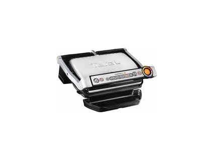 Tefal GC712D34 elektrický gril OptiGrill+ Inox, 2000 W, 6 programů, termostat, tác na šťávu, stříbrný / černý